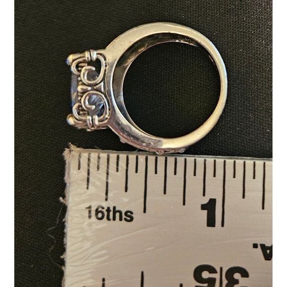 Silpada Retired Sterling Silver Uptown CZ Holiday Party Ring Sz 6 - Picture 9 of 14